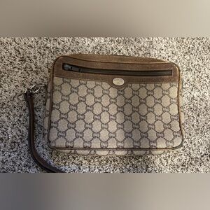 Vintage GUCCI  Clutch Second bag GG